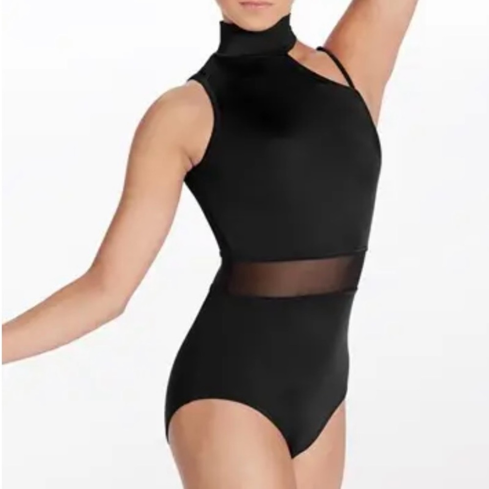 Elegant Black High-Neck Bodysuit
